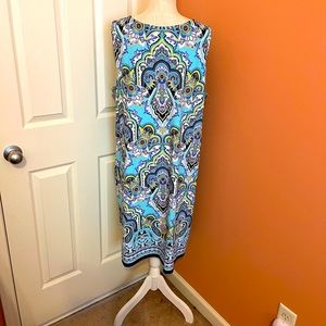 Charter Club Purple Paisley Dress in 3X